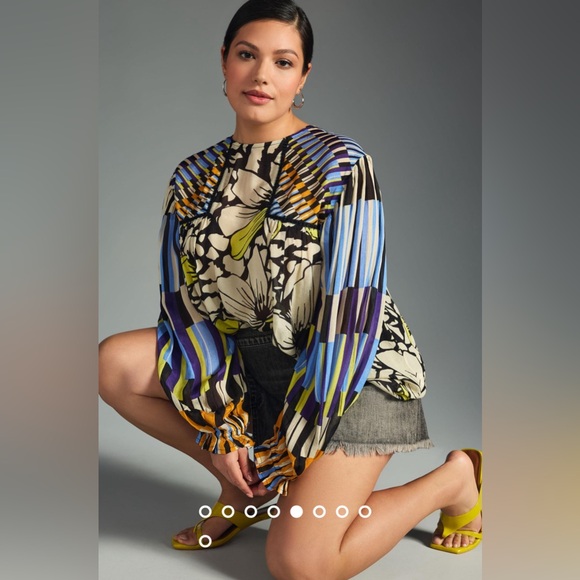 Bl-nk Miranda Peasant Blouse XXSP - Picture 4 of 8